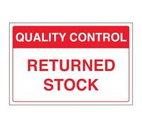 V Safety Quality Control - Señal de seguridad con efecto de aluminio (300 x 200 mm)