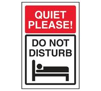 V Safety Quiet Please! Do Not Disturb - Señal de seguridad de plástico rígido (150 x 200 mm, 1 mm)