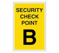 V Safety Security Check Point B 200 x 300 mm - 3 mm compuesto de aluminio