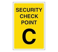 V Safety Security Check Point C 200 x 300 mm - 3 mm compuesto de aluminio