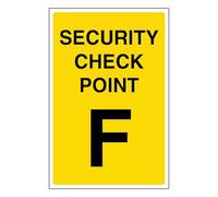 V Safety Security Check Point F 100 x 150 mm - 2 mm Plástico rígido superresistente