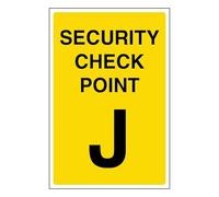 V Safety Security Check Point J 200 x 300 mm - 3 mm compuesto de aluminio