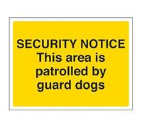 V Safety Security Notice - Señal de seguridad compuesta de aluminio (400 x 300 mm, 3 mm)