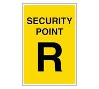 V Safety Security Point R 100 x 150 mm - Vinilo autoadhesivo
