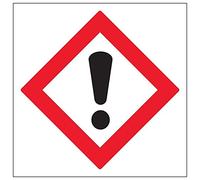 V Safety Señal magnética de seguridad con sensibilizador respiratorio, 200 x 200 mm