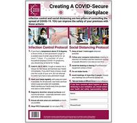 V Safety SP080A3-PW Vsecurity Covid-Secure-Póster (Polipropileno, 297 x 420 mm), 297 x 420