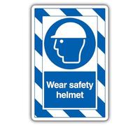 V Safety Wear - Casco de seguridad - ExtraViz 250 x 350 mm - Señal de seguridad autoadhesiva de vinilo