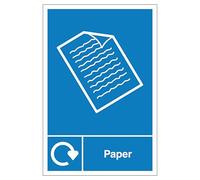 V Safety WRAP - Señal de seguridad de plástico rígido de 210 x 297 mm (A4), reciclaje de papel