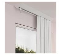 V-Sd - Juego de rieles para montaje en techo, barra divisora silenciosa extrafina para ambientes y balcones, fácil instalación sin costuras, 10 pies, color blanco