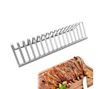 V Shape Grill Rack, Stainless Steel Grilling Rack, BBQ Roasting Racks | BBQ Cooking Rack, Barbecue Roasting Tool, Stainless Steel Grill Accessory for Home Camping Backyard Picnic Party Restaurant