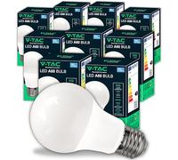 V-TAC 10x Bombillas LED E27-8,5W - [ALTÍSIMA EFICIENCIA] - A60 - (Equivalente a 60W) - 806 Lumen - Apertura del Haz de Luz 200° - Bombilla Ahorro Energético - Blanco Frìo 6500K