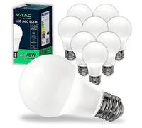 V-TAC 10x Bombillas LED E27, Edison - A60 10,5W (Equivalente a 75W) - 1055 Lumen - 3000K Blanco Cálido - Apertura del Haz de Luz 200° - Máxima Eficiencia y Bajo Consumo,