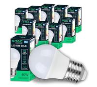 V-TAC 10x Bombillas LED G45 - [ Máxima Eficiencia 4,5W ] - E27 - (Equivalente a 40W) - Chip SAMSUNG - 470 Lúmenes - Bombillas LED Pequeñas de Bajo Consumo - Luz Blanco Neutro 4000K