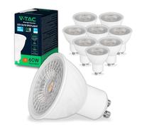V-TAC 10x Bombillas LED GU10-6W (Equivalente a 6W) - Chip SAMSUNG - 445 Lumen - Spot LED GU10 Alta Luminosidad - Bombilla Máxima Eficiencia y Bajo Consumo - 6500K Blanco Frío