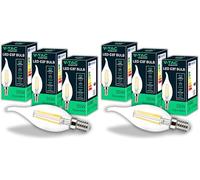 V-TAC 3x Bombillas LED Vela led candle E14-4W (Equivalente a 35W) - 400 Lumen - Bombilla Máxima Eficiencia y Ahorro Energético - Luz Blanco Neutro 4000K (Paquete de 2)