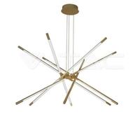 1 pz 42W LED Designer Hanging Light 8531120CM Gold Body 3000K