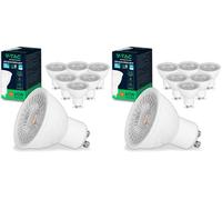 V-TAC 6x Bombillas LED GU10-6W (Equivalente a 6W) - Chip SAMSUNG - 445 Lumen - Spot LED GU10 Alta Luminosidad - Bombilla Máxima Eficiencia y Bajo Consumo - 3000K Blanco Cálido (Paquete de 2)
