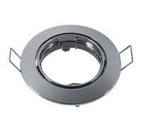 V-Tac Aro Empotrable Ancho para Bombillas GU10 82x25mm Cromo