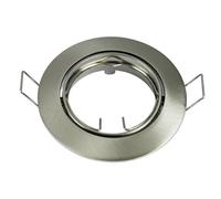 V-Tac Aro Empotrable Ancho para Bombillas GU10 82x25mm Niquel