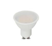 V-TAC Bombilla LED GU10-10W (Equivalente a 70W) - 1000 Lumen - 6500K Blanco Frìo - Apertura del Haz de Luz 100° cubierta satinada - Máxima Eficiencia y Bajo Consumo