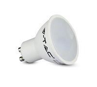 V-Tac - Bombillas LED GU10 de 2 W a 9 W, casquillo para foco empotrable, regulador VTAC (blanco cálido, GV07)