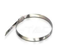 V-TAC Cable Tie de 4,6 x 300 mm Stainless Steel, 100 unidades por paquete