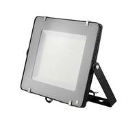V-TAC Foco LED de exterior con chip Samsung 300 W de color negro impermeable, luz blanca natural