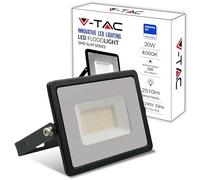 V-TAC Foco LED Exterior 30W [Altas Prestaciones] - 2510 Lumen - IP65 - Proyector LED Exterior en Aluminio para Hogar, Jardín, Patio, Parque Garaje - Resistente Agua - Faros - Luz Blanco Neutro 4000K