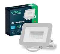 V-TAC Foco LED Exterior 30W [CHIP SAMSUNG] Blanco - 2505 Lumen - IP65 - Proyector LED Exterior en Aluminio para Hogar, Jardín, Patio, Parque Garaje - Resistente al Agua - Faros - Luz Blanco Frío 6500K