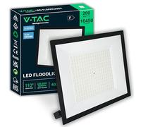 V-TAC Foco LED para Exterior 200W - [ E-Series - Altas Prestaciones, Bajo Consumo ] - 16450 Lúmenes - Design Super Slim - Impermeable IP65 - Proyector para Hogar, Garaje, Almacén - Blanco Neutro 4000K