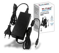 V-TAC Fuente de alimentación de 12 V 78 W 6,5 A con Conector de 2,1 para cámaras, Tiras LED, módem - Transformador 12 V Plug & Play con Enchufe de alimentación casa para Pantallas y Dispositivos