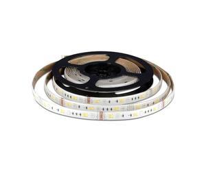 V-TAC Kit para tira LED SMD5050 4W/mt 54 LED/mt RGB y 3 en 1 5 metros 12 V Adhesivo con control WiFi Compatible con Google Assistent y Amazon Alexa regulable IP65