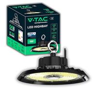 V-TAC Lámpara de Alta Bahía LED - Proyector Industrial UFO 100W - [CHIP CREE LED - AHORRO ENERGÉTICO] - 13500 lm para Almacén, Fábrica, Taller - IP65 - Campana - Blanco Frío 6500K