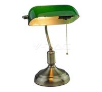 V-TAC LÁMPARA DE MESA BRONCE VERDE ATAQUE E27 3912