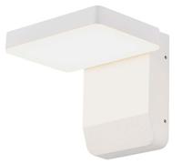 1 pz 17W LED Wall Light 3000K White Body Square IP65