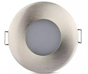 V-TAC lámpara empotrada 1x W satinado-níquel 3614