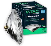 V-TAC Lámpara LED para Piscina 12W - PAR56 - Foco LED de Vidrio Antigolpes para Iluminación de Piscinas y Fuentes - 1260 Lúmenes - Luz Piscina Subacuática - Ahorro Energético - IP68 - Blanco Frío