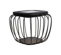 V-TAC Lámpara LED Solar Exterior Decorativa 1W Luz Fría Gris Negro IP44