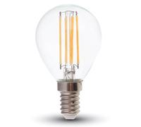 V-TAC LED BALL BULB E14 6W 2700K P45 FILAMENT VT-2466 2845