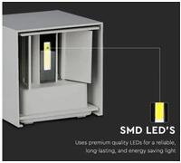 V-tac LED Lámpara de pared 217089 VT-759-G-N -5W 4000K IP65