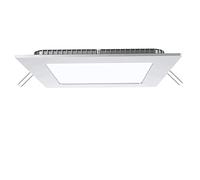 V-TAC Mini Panel LED empotrable Cuadrado 3 W, 210 LM 120° y Controlador, Blanco cálido