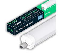 V-TAC Pantalla LED Estanca 120 CM - 36W - PRO SERIES - Lámpara Luminaria Rectangular 4320 Lumen IP65 para Pared, Garaje, Tienda - Tubo LED - Plafón LED Lineal - Luz Blanco Neutro 4000K