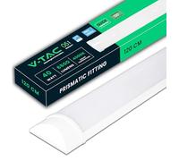 V-TAC Pantalla LED Luminaria 120 CM - 40W - Chip Samsung - Lámpara Rectangular 4300 Lumen IP20 para Pared, Garaje, Tienda - Tubo LED - Plafón LED Lineal - Luz Blanco Frío 6400K