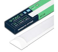 V-TAC Pantalla LED Luminaria 60 CM - 20W - Chip Samsung - Lámpara Rectangular 2050 Lumen IP20 para Pared, Garaje, Tienda - Tubo LED - Plafón LED Lineal - Luz Blanco Frío 6500K