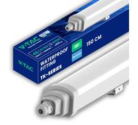 V-TAC Pantalla LED Luminaria Estanca 150 CM - [CREE LED - TK-SERIES] - 48W - Lámpara 5760 Lúmenes para Pared, Garaje, Almacén, Tienda - IP65 - Plafón LED - Conectable - Luz Blanco Frío 6500K