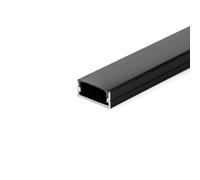 V-TAC Perfil de aluminio, color negro, para tira de LED, 2000 x 23,5 x 9,8 mm