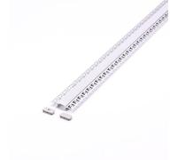 V-TAC Perfil de aluminio empotrable de cartón yeso para doble tira LED, blanco