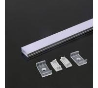 V-TAC Perfil de aluminio para tira LED, blanco