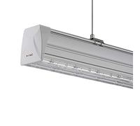 V-TAC Plafón LED lineal Master 50 W 150 cm doble lente asimétrica 4000 K IP20 regulable