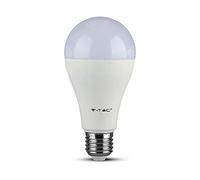 V-TAC Plástico con chip Samsung, bombilla LED E27, plástico, 12 W, E27, 12 W, 230 V, A65